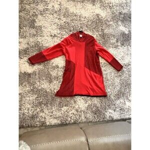 Iridium Womens Red Striped Hoodie